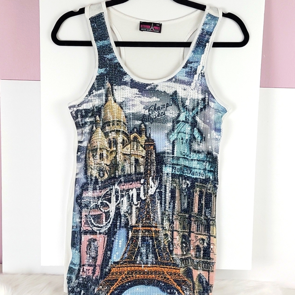 Sequin Paris Tanktop